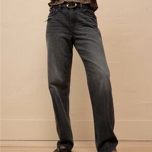 American Eagle Black Strigid Boyfriend Jean - 16 LONG
